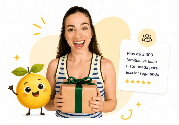 Niña sujetando un regalo