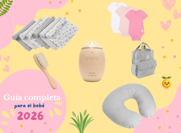 Lista de regalos para bebés organizada con productos esenciales